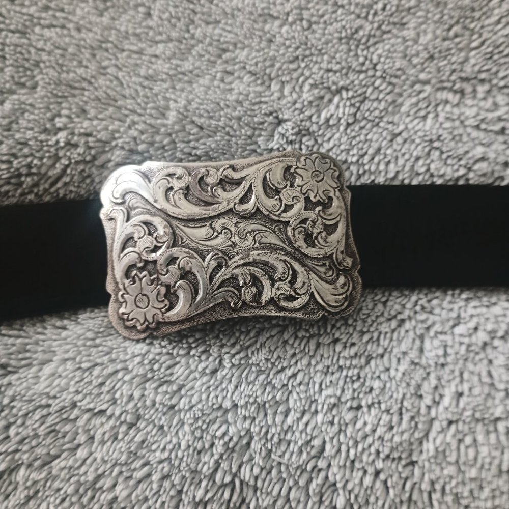 Engraved Image Square Belt Buckle